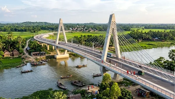 Kapna River bridge in Sylhet
